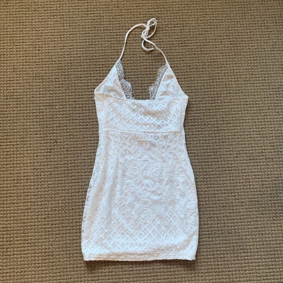 NEW PrettyLittleThing White Lace Bodycon Dress - Picture 4 of 6